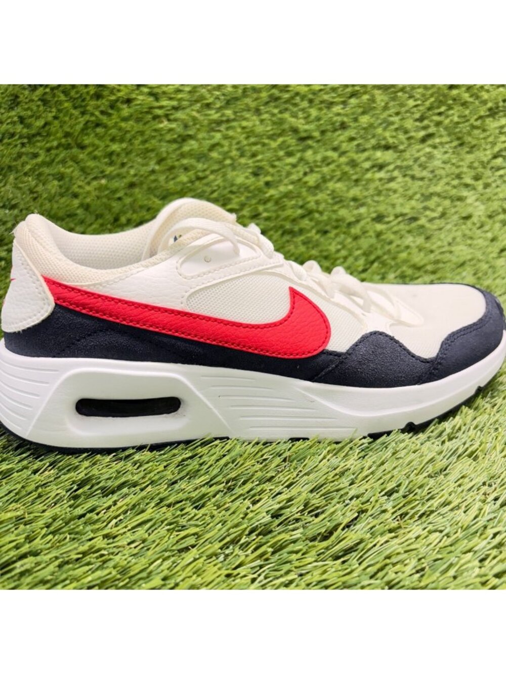 Nike Air Max SC Boys Size 6.5Y White Blue Red Athletic Running Shoes Sneakers